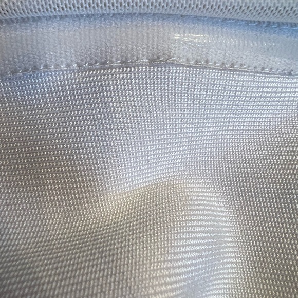 White Chiffon/Rayon Draped Evening Dress Sz10 - Picture 15 of 16